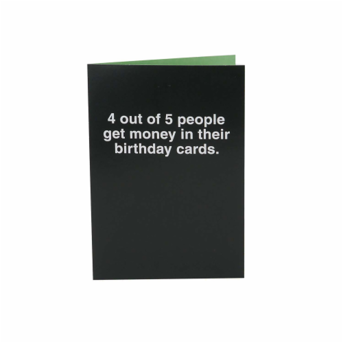 Hallmark #7 Shoebox Birthday Card (4 Out of 5 People) Perspective: right