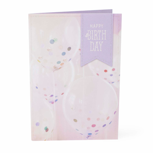 Hallmark #8 Birthday Card (Confetti Balloons) Perspective: right