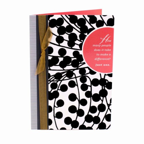 Hallmark Thank You Card (#28): Black and White Pattern Greeting Card Perspective: right