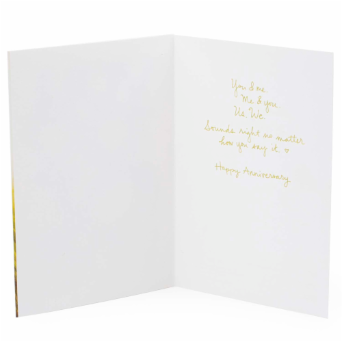 Anniversary Card #18: Hallmark Signature Wooden You & Me Card Perspective: right