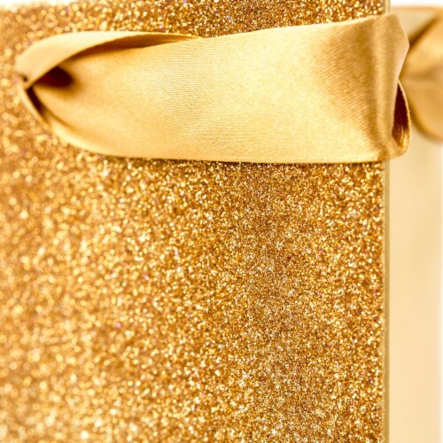 Bottle Gift Bag (#79): Signature Glitter Ombre Perspective: right