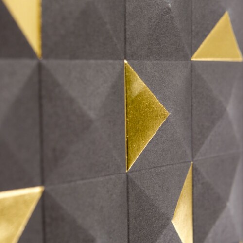 Bottle Gift Bag (#80): Signature Black and Gold Emboss Perspective: right