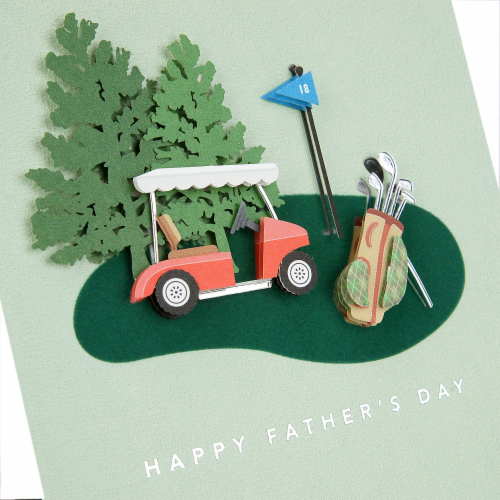 Father's Day Card #59: Hallmark Signature Romantic for Husband Golf Perspective: right