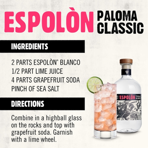 Espolon Tequila Blanco Perspective: right