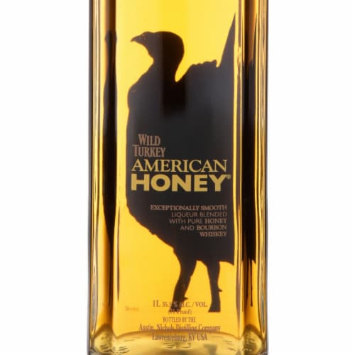 Wild Turkey American Honey Whiskey Liqueur Perspective: right