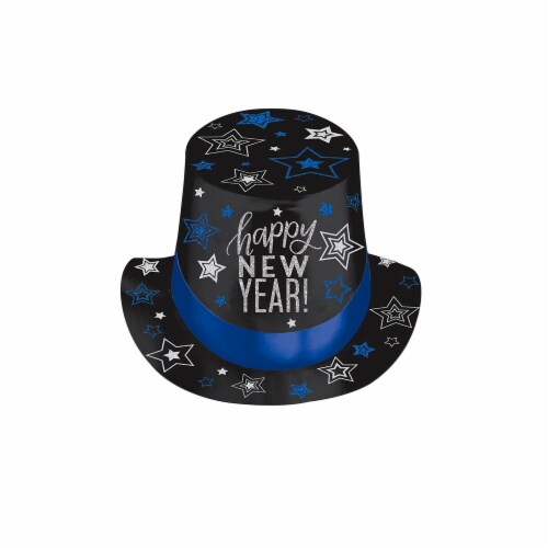 Ampro Happy New Year Stars Top Hat Perspective: right