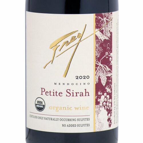 Frey Vineyards Petite Sirah California Red Wine Perspective: right