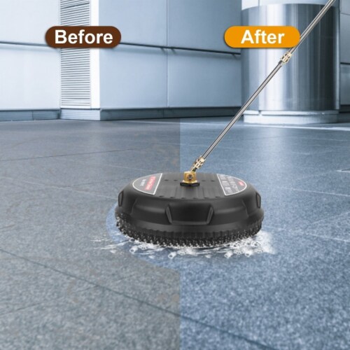 Power washer surface cleaner attachment top