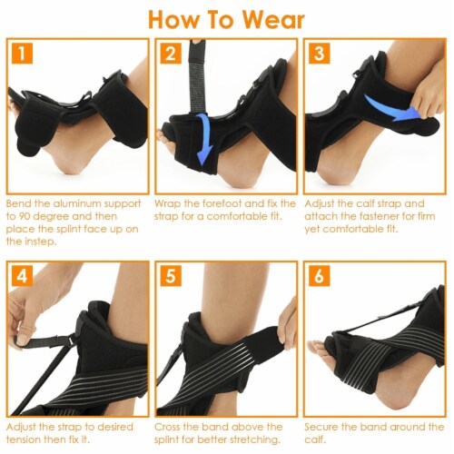 Plantar Fasciitis Night Splint Adjustable Foot Orthotic Brace Support Achilles Tendonitis An 1 unit Smith s Food and Drug