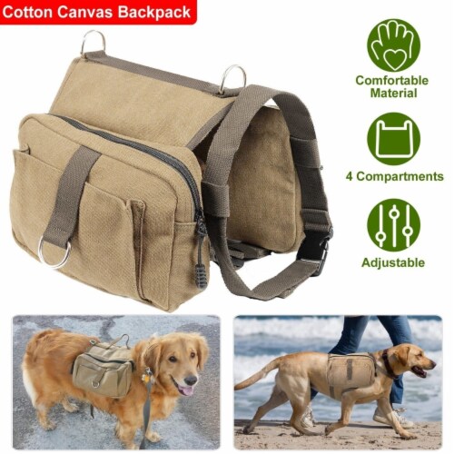 Canvas dog backpack outlet