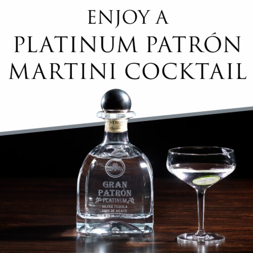 PATRÓN® Platinum Silver Tequila Perspective: right