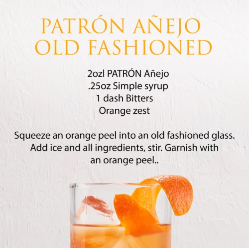 Patron Tequila Anejo Perspective: right