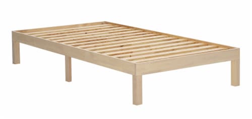 Design Evolution Emerywood Twin Size Bed Platform Perspective: right