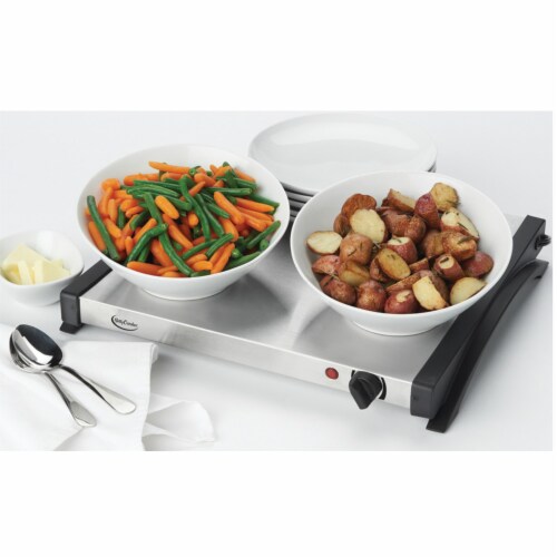 Stainless Steel Buffet Server with Warming Tray Perspective: right
