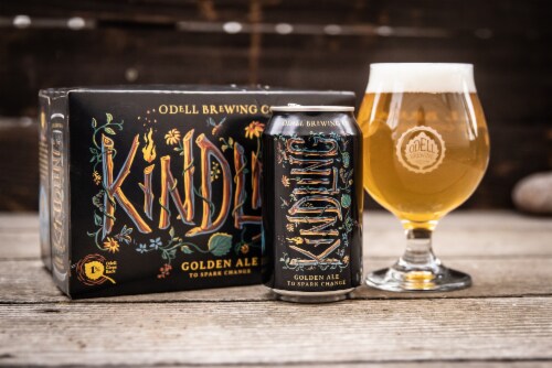Odell Brewing Kindling Golden Ale Perspective: right