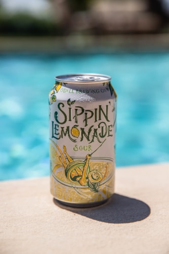 Odell Brewing Seasonal Sippin' Lemonade Craft Beer Perspective: right