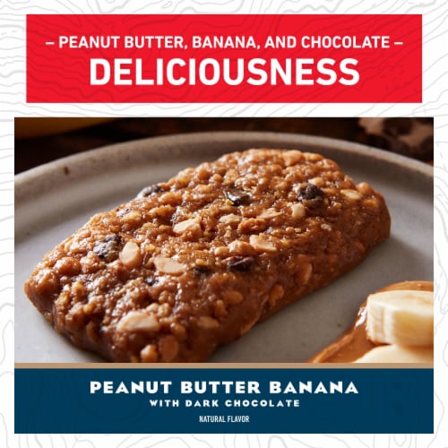 CLIF BAR Peanut Butter Banana with Dark Chocolate Energy Protein Bars Perspective: right