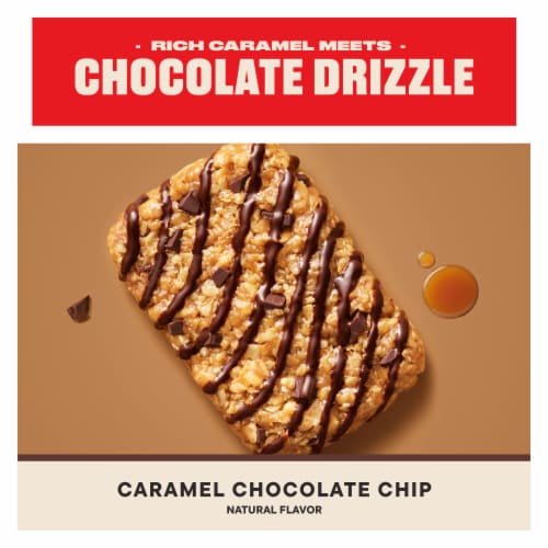 CLIF BAR Caffeinated Caramel Chocolate Chip Flavor Energy Protein Bars Perspective: right