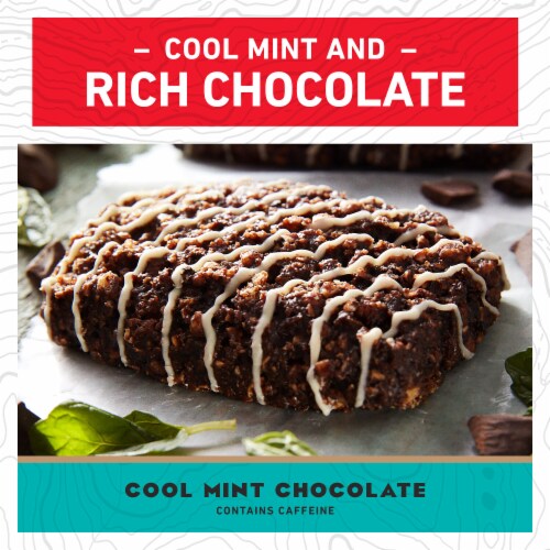 Clif Bar Cool Mint Chocolate With Caffeine Energy Bar Perspective: right