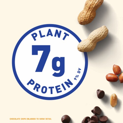 Clif Nut Butter Bar Chocolate Chip & Peanut Butter Organic Filled Energy Bars Perspective: right