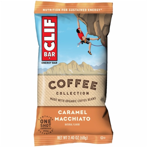 Clif Bar Coffee Collection Caramel Macchiato Energy Bars Perspective: right