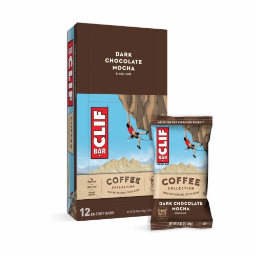Clif Bar® Coffee Collection Dark Chocolate Mocha Energy Bars Perspective: right