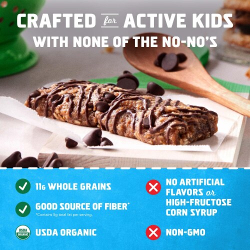 Clif Kid Zbar Chocolate Chip Organic Snack Bars Perspective: right