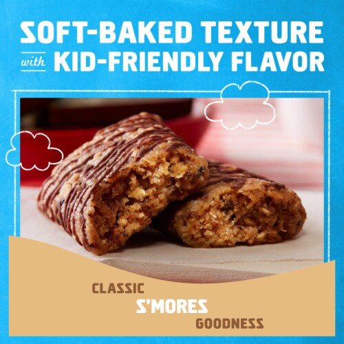 Zbar S'mores Flavor Soft-Baked Energy Snack Granola Bars Perspective: right