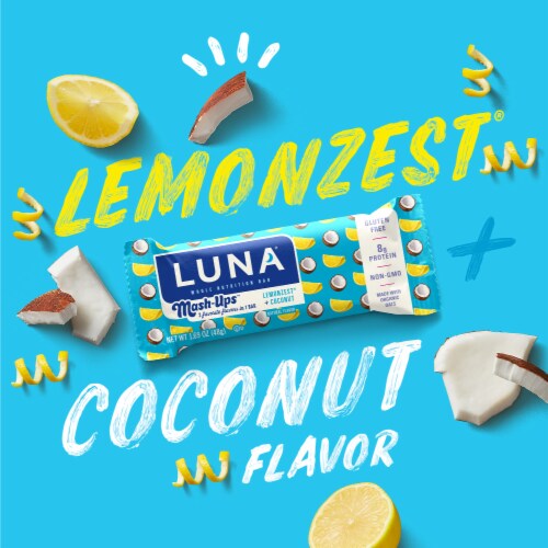 LUNA® Mash-Ups™ Lemonzest + Coconut Whole Nutrition Bars Perspective: right