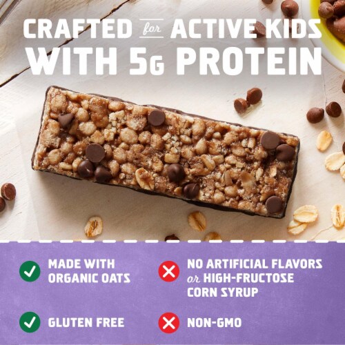 Clif Kid Zbar Protein Chocolate Chip And Cookies 'N Creme Crispy Snack Bars Value Pack Perspective: right