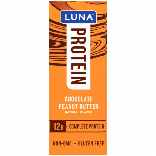 Luna® Chocolate Peanut Butter Protein Bars Perspective: right