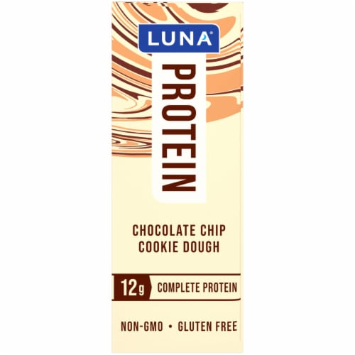 Luna® Chocolate Chip Cookie Dough Protein Bar Perspective: right