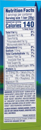 Clif Kid Organic Z Bar Apple Filled with Almond & Cashew Butter Baked Energy Snack Bars Perspective: right