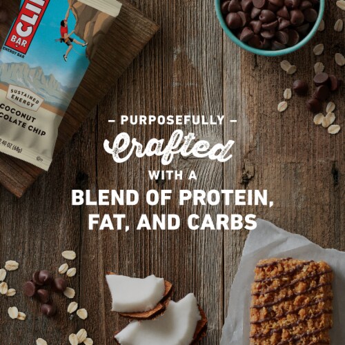 CLIF BAR® Coconut Chocolate Chip Energy Bars Perspective: right