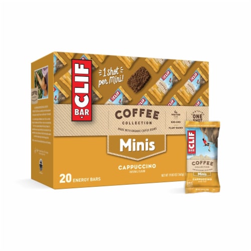 Clif Bar Coffee Collection Cappuccino Mini Energy Bars Perspective: right
