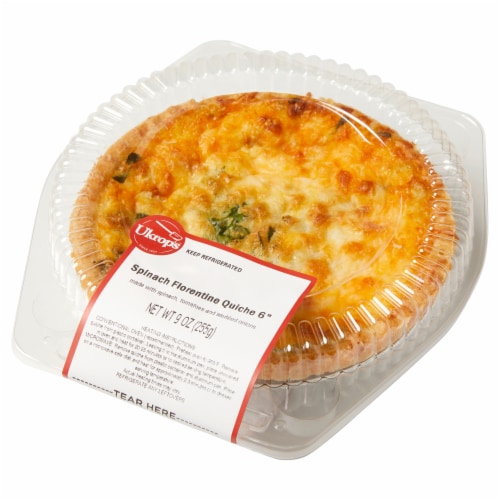 Ukrop's™ Spinach Florentine Quiche - 6 Inch Perspective: right