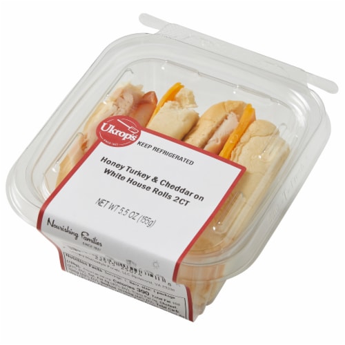 Ukrop's™ Honey Turkey & Cheddar on White House Rolls Perspective: right