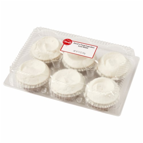Ukrop's™ Devil's Food Cupcakes Iced White Perspective: right