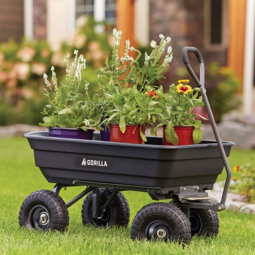 Gorilla Carts Poly Garden Dump Cart Camping Beach Wagon 600 Pound Capacity 1 Piece Gerbes Super Markets