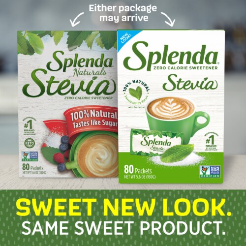 Splenda Stevia Zero Calorie Sweetener Packets Perspective: right