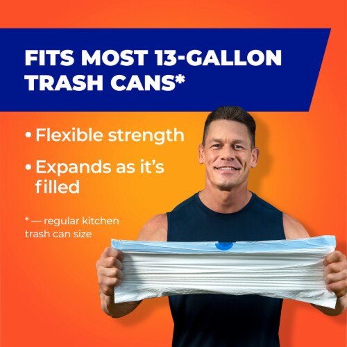 Ultra Strong Tropical Paradise Scent Trash Bags (Pack of 18) Perspective: right