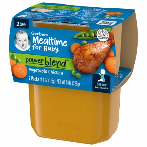Sitter 2nd Foods Vegetable Chicken Baby Meals (Pack of 8) Perspective: right