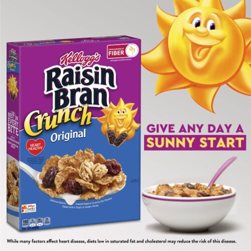 Kellogg's Raisin Bran Original Breakfast Cereal (Pack of 12) Perspective: right