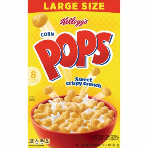 Corn Pops Breakfast Cereal (Pack of 32) Perspective: right