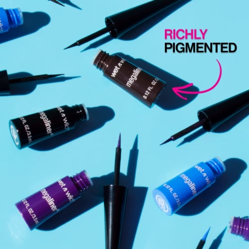 Wet N Wild MegaLiner Liquid Eyeliner Black Pack of 2 2 packs Foods Co
