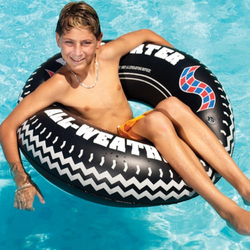 Swimline 36 Inflatable Wild Water All Weather Tire Swimming Pool