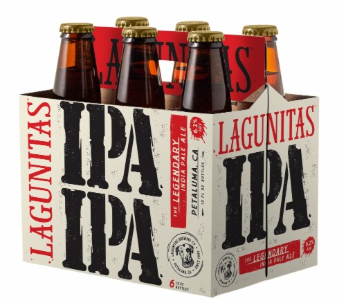 Lagunitas, IPA India Pale Ale, Craft Beer, Bottles Perspective: right