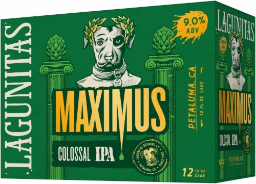 Lagunitas Maximus Colossal IPA Craft Beer Cans Perspective: right