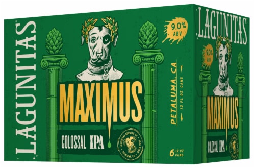 Lagunitas® Maximus Colossal IPA Craft Beer Cans Perspective: right