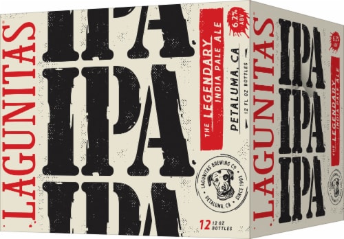 Lagunitas® IPA Craft Beer Bottles Perspective: right